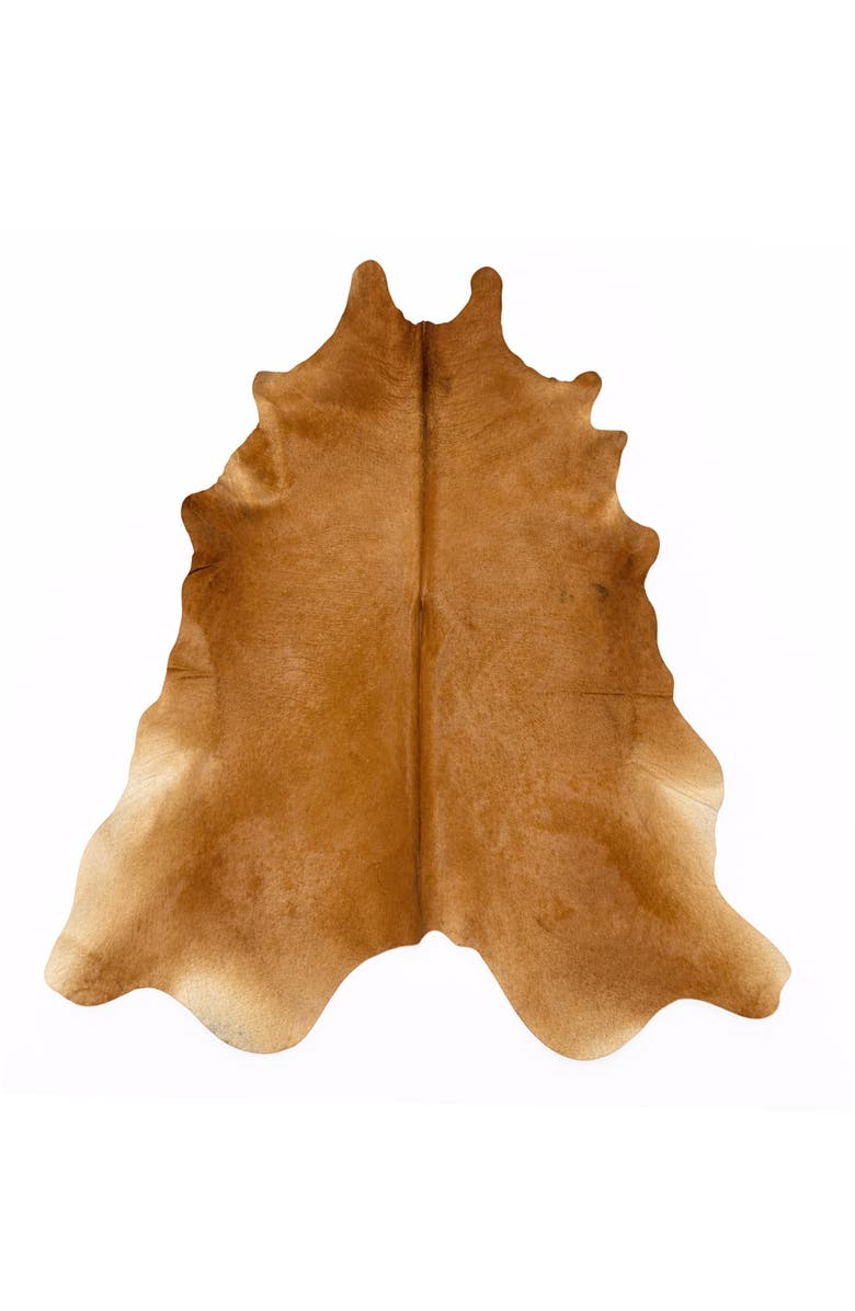 Rhacam Eco Hide Lauren Warm Brown Cowhide Rug  8'3" × 6'7", Main, color, Warm Brown
