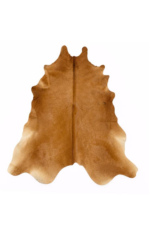 Eco Hide Lauren Warm Brown Cowhide Rug  8'3" × 6'7"