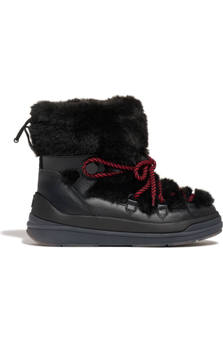 Moncler Insolux Faux Fur Lined Waterproof Snow Boot, Alternate, color,