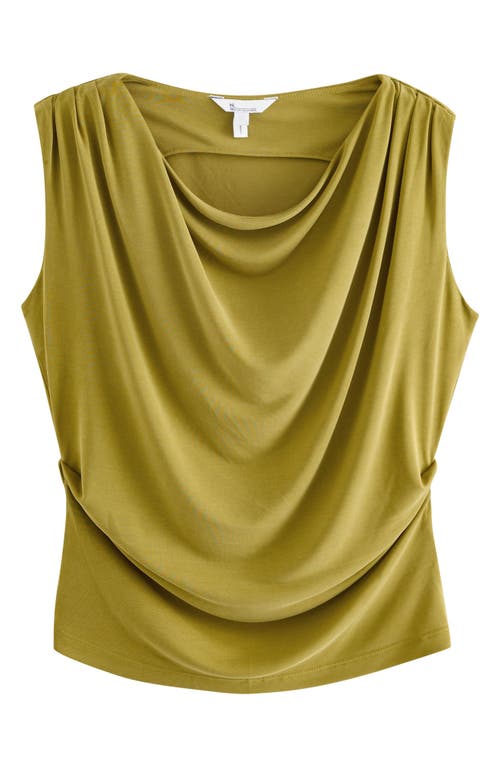 Next Cowl Neck Sleeveless Top In Green