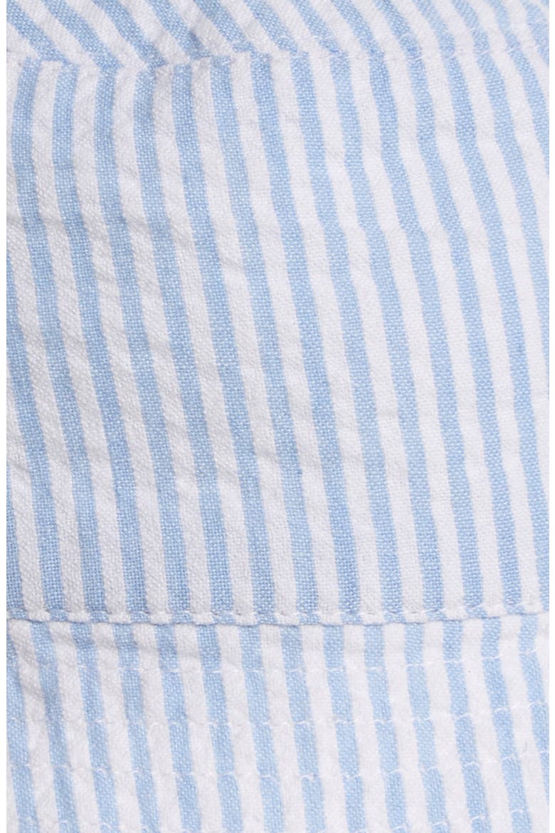 Bucket Hat, Alternate, color, WHITE- BLUE AIRY STRIPE