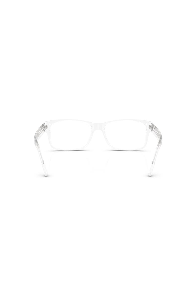 56mm Rectangle optical glasses, Alternate, color, Transparent