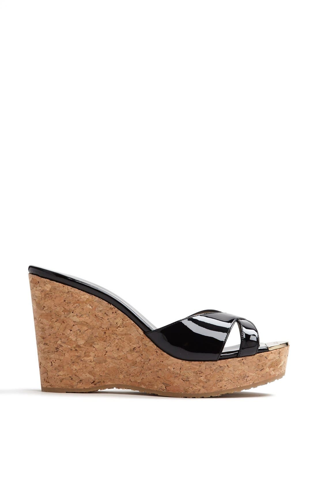 Jimmy Choo 'Pandora' Cork Wedge Sandal, Alternate, color, 