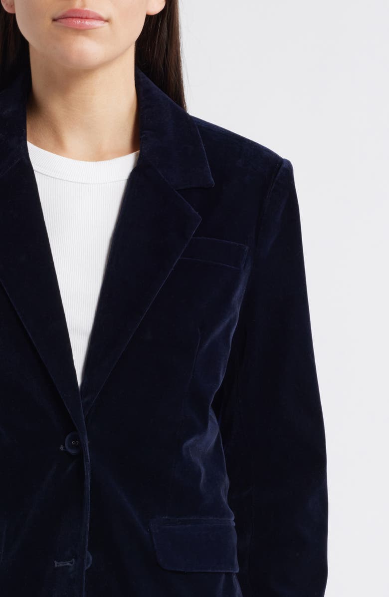 Rolla’s Marmont Velveteen Blazer, Alternate, color, Navy