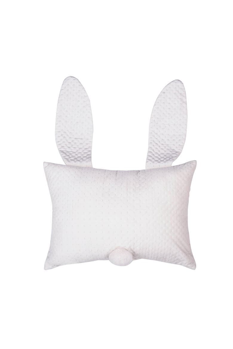 Boy Easter Bunny w/ Flap Ears Decorative Accent Pillow, 13" x 18", Alternate, color, Blue