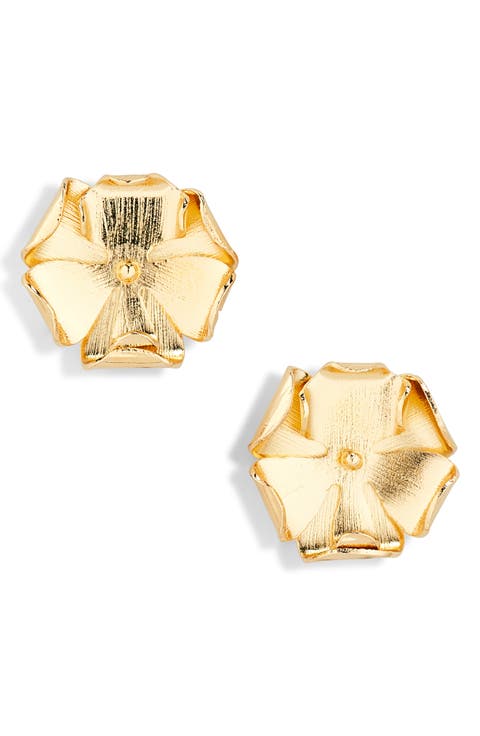 Small Lani Orchid Stud Earrings