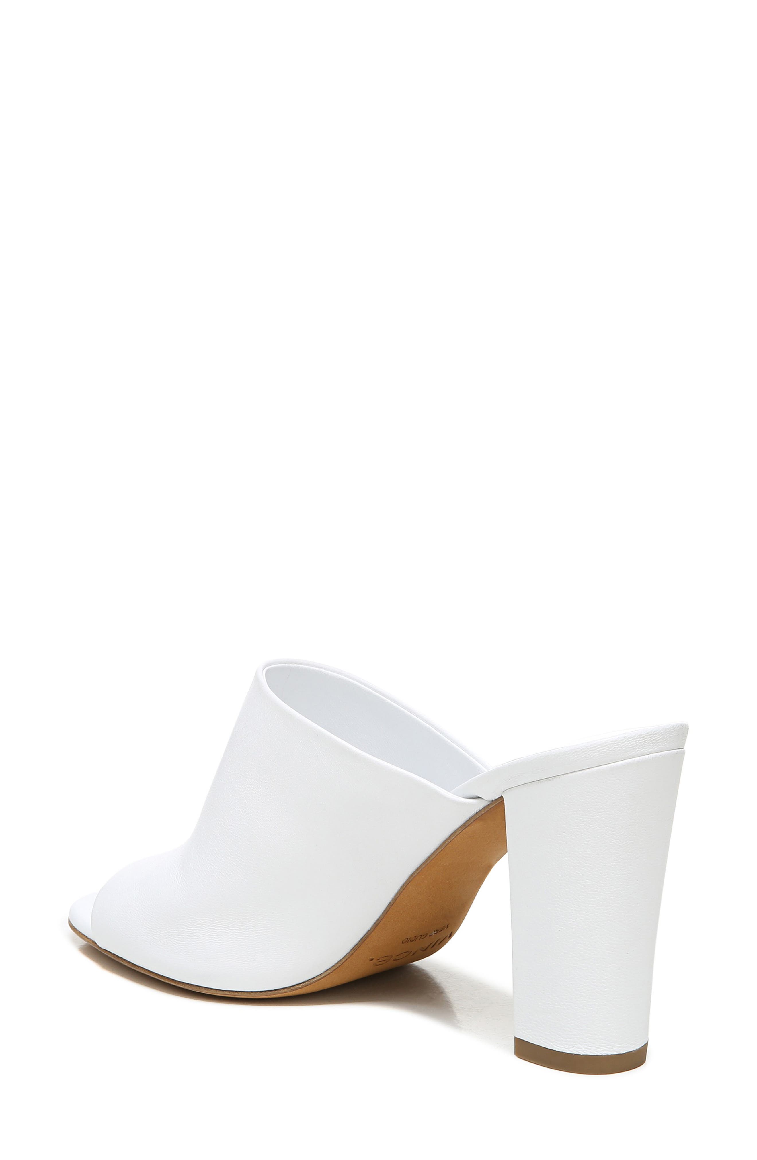 Hanna Block Heel Slide Sandal, Alternate, color, OPTIC WHITE