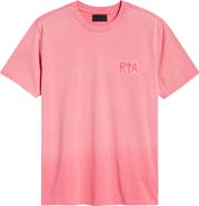 RtA Liam Pink Cyber Metal Logo Graphic T-Shirt