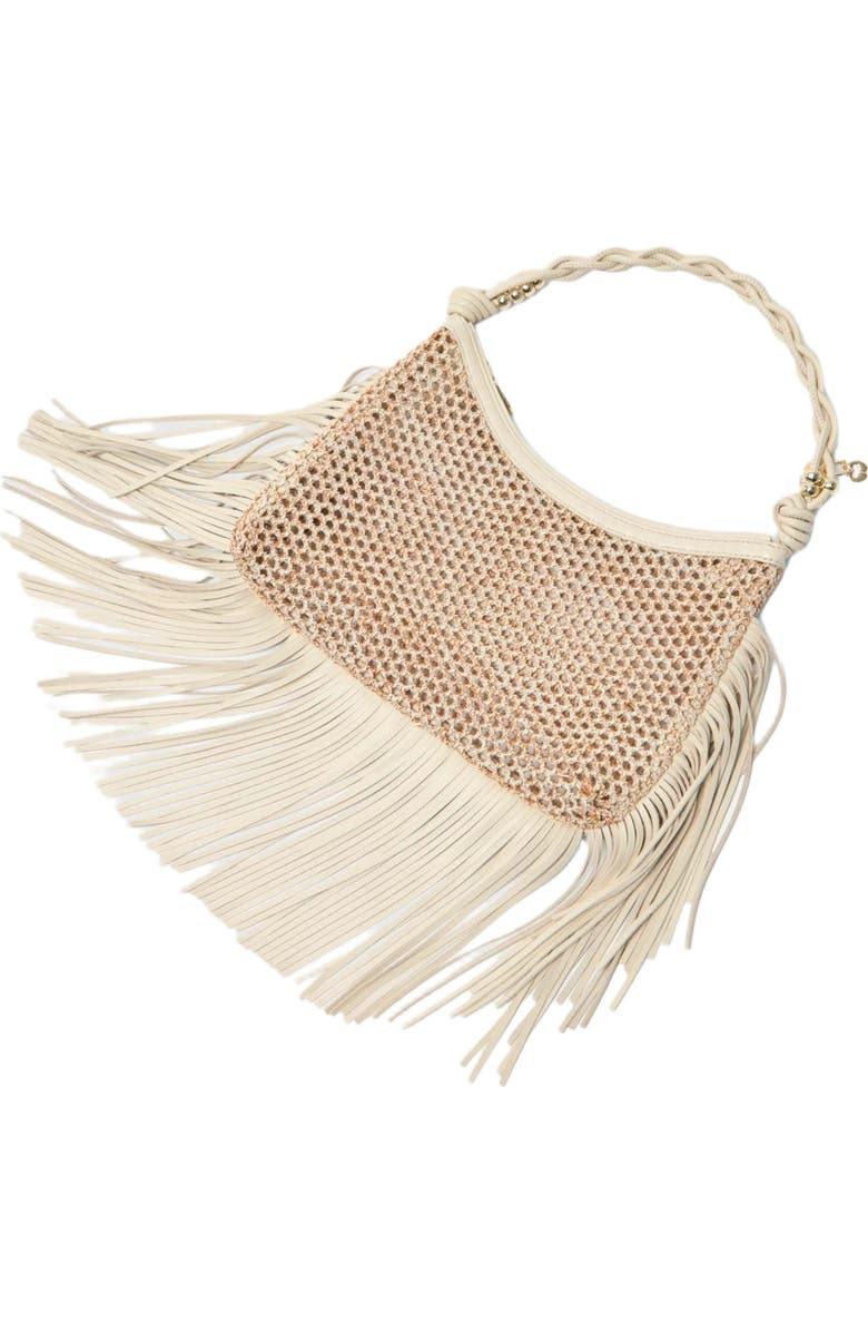 maje Hobo net bag, Alternate, color, Nude