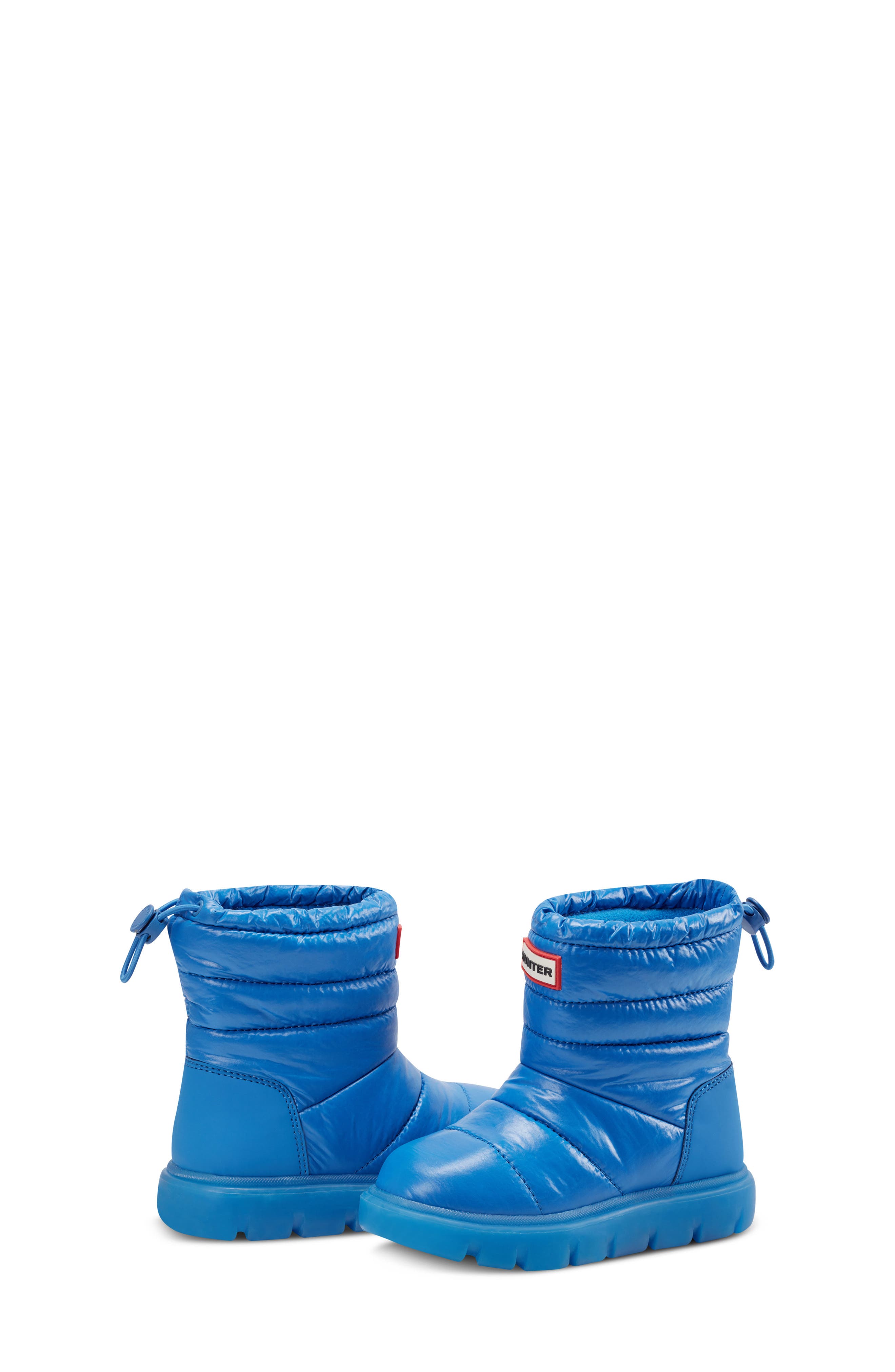 Hunter Kids' Cuddle Lug Sole Insulated Waterproof Snow Boot, Alternate, color, Medium Blue