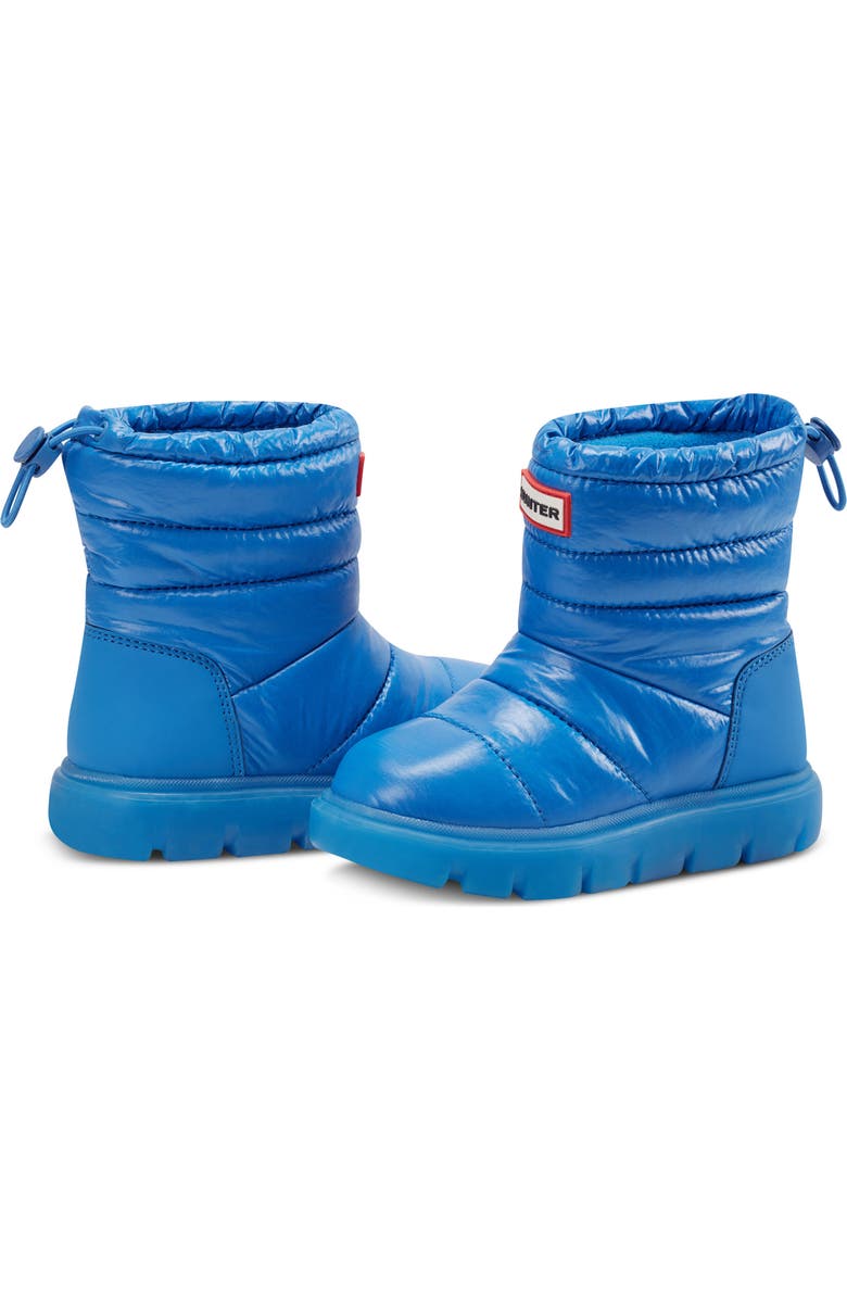 Hunter Kids' Cuddle Lug Sole Insulated Waterproof Snow Boot, Alternate, color, Medium Blue
