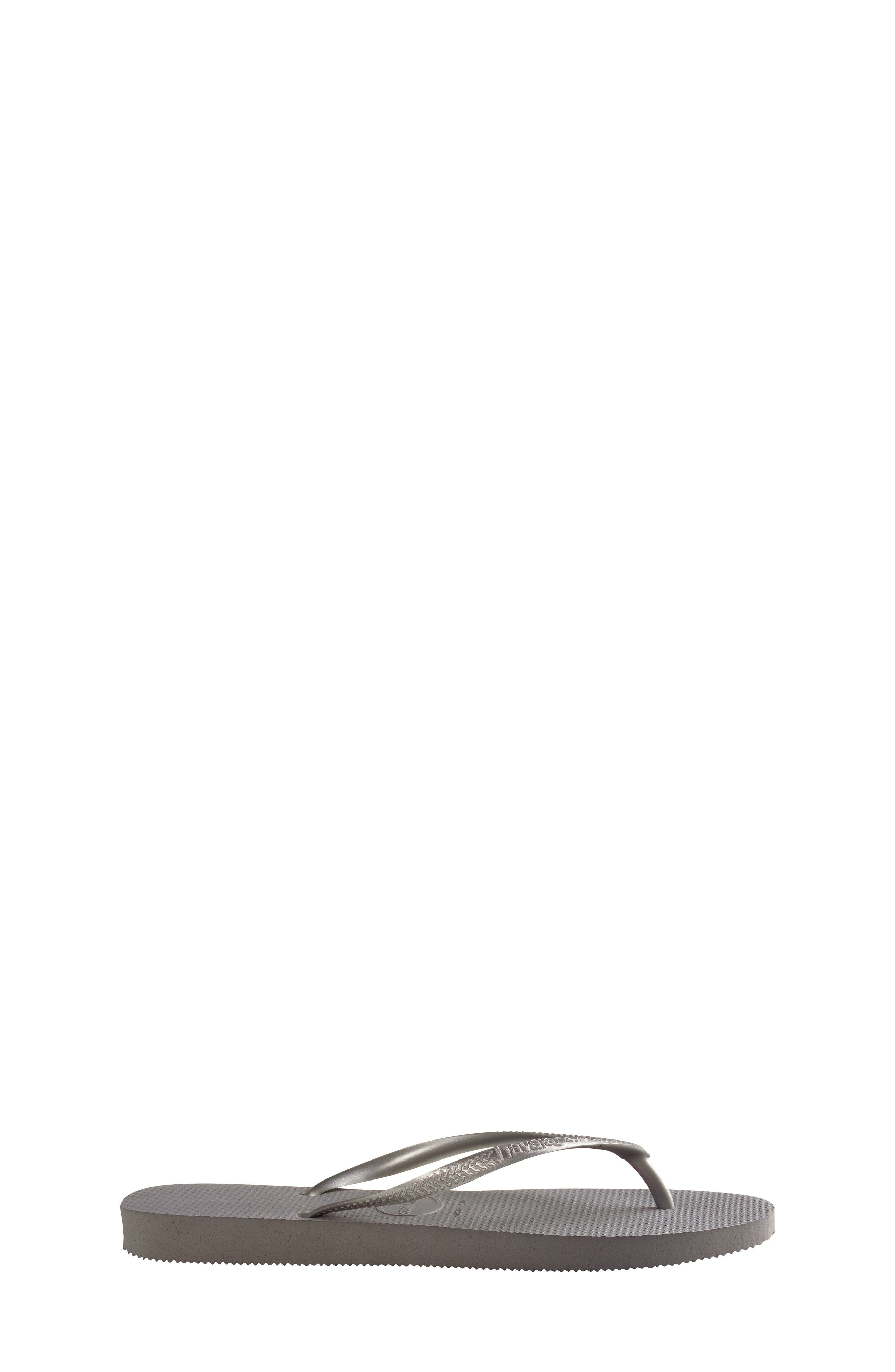 Havaianas Slim Flip Flop, Alternate, color, Steel Grey