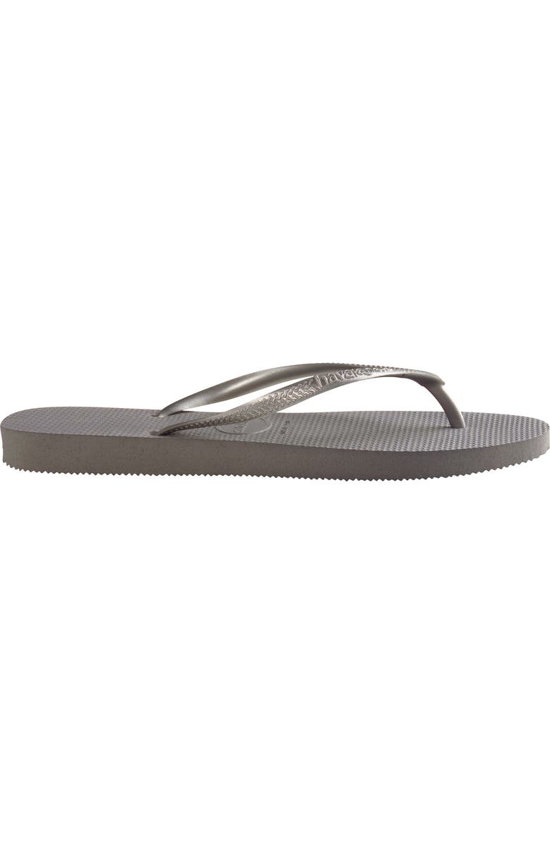 Havaianas Slim Flip Flop, Alternate, color, Steel Grey