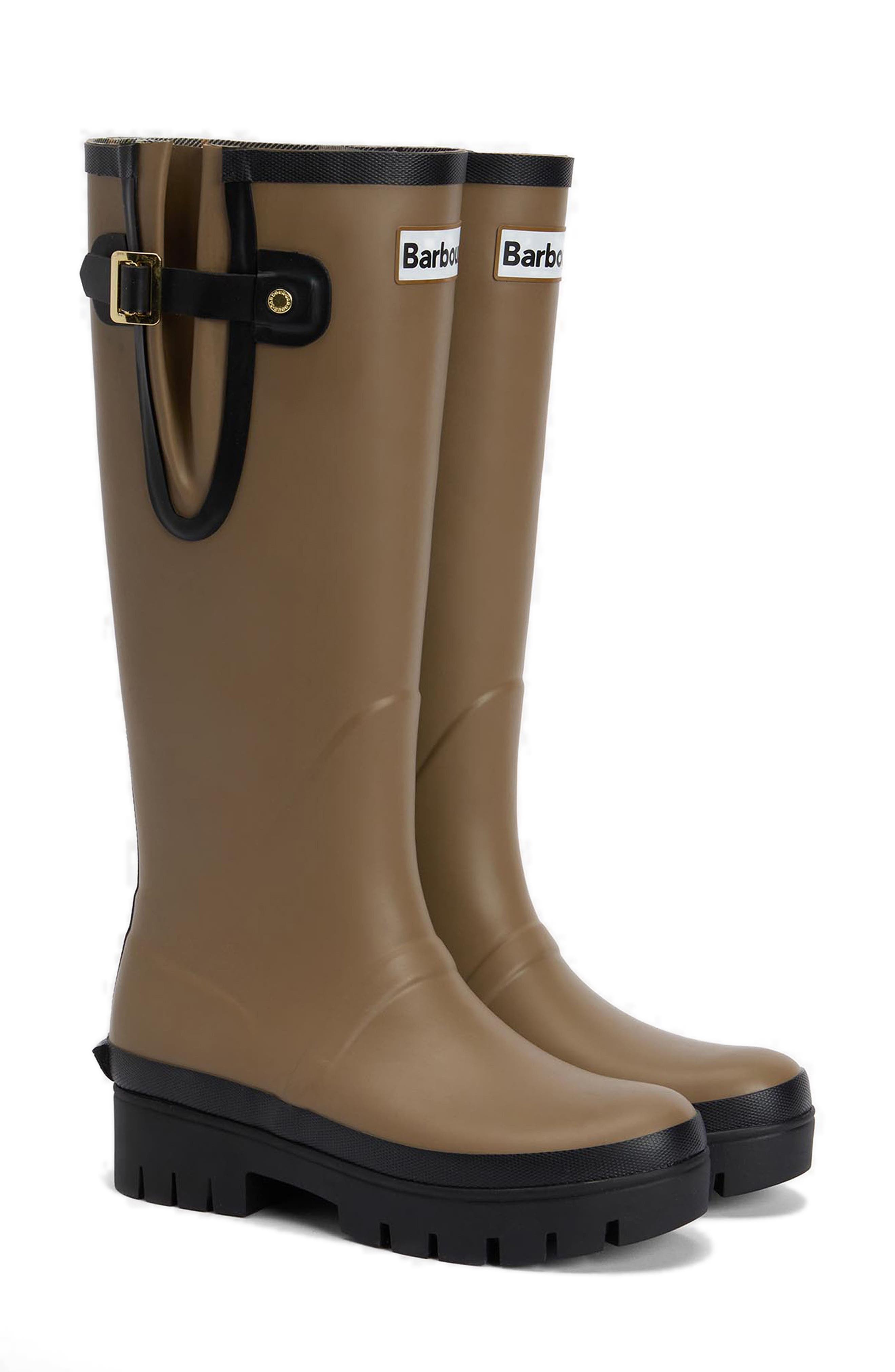 Leighton Tall Wellington Boot, Main, color, MILITARY BROWN/ BLACK