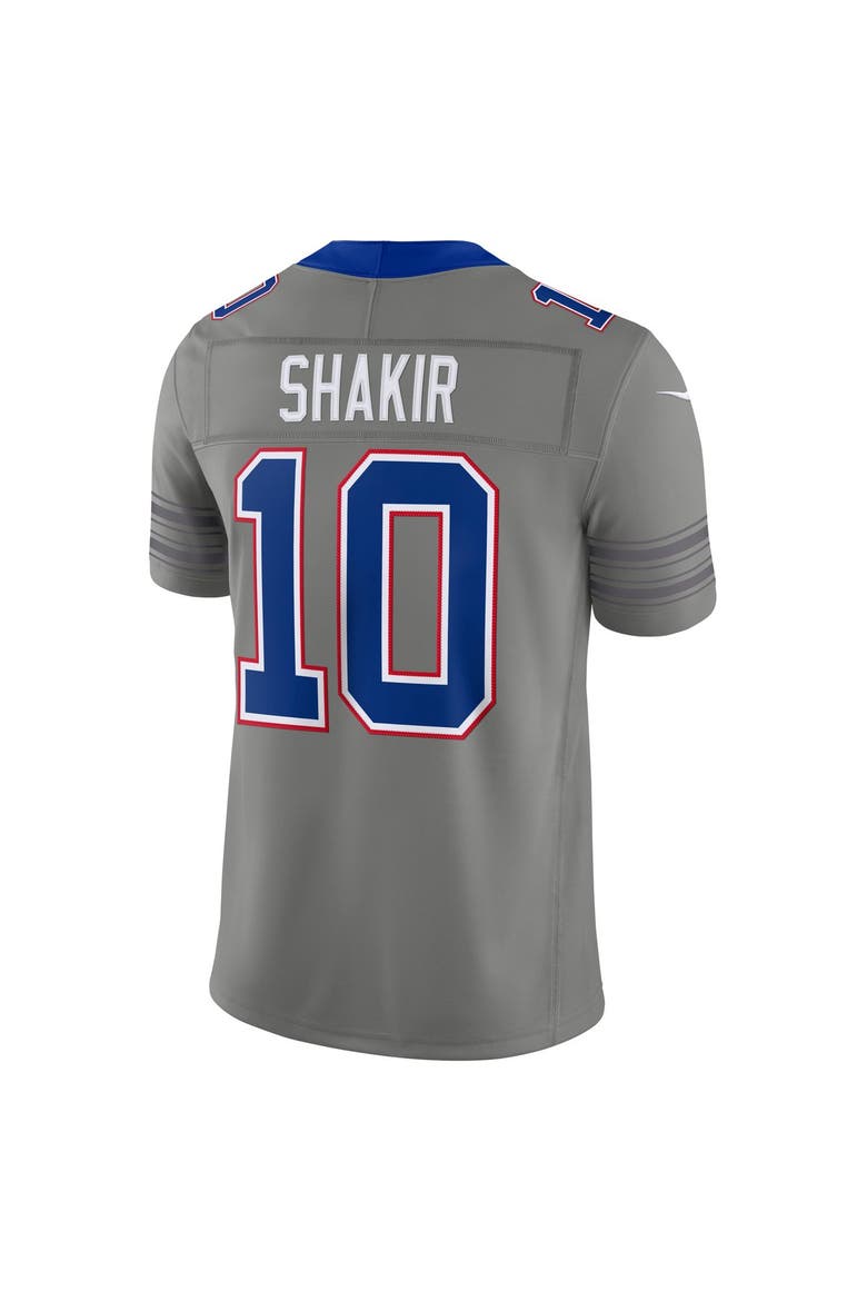 Men's Nike Khalil Shakir Gray Buffalo Bills Nickel City Vapor F.U.S.E. Stitched Limited Jersey, Alternate, color, Gray