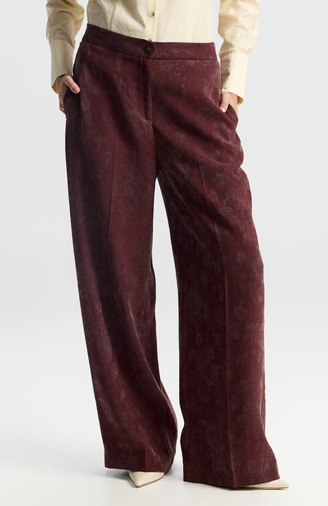 Nahar Printed Wide-leg Trousers