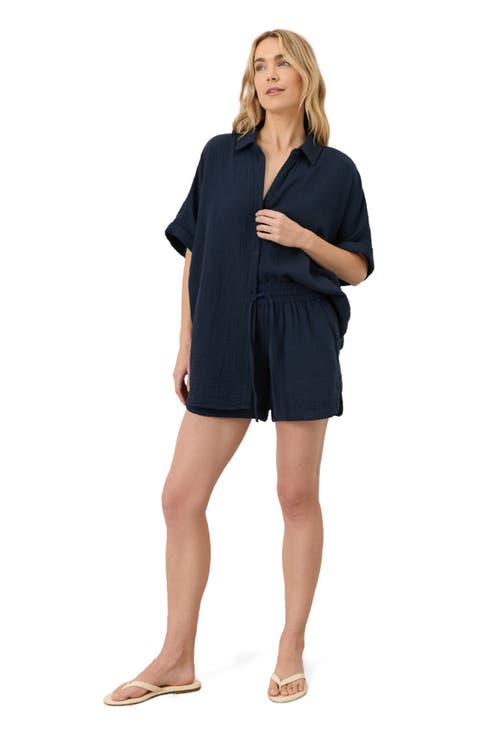 Organic Cotton Coastal Double Gauze Shorts