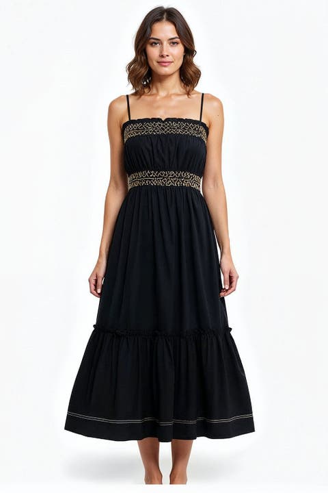 Spaghetti Strap Midi Dress