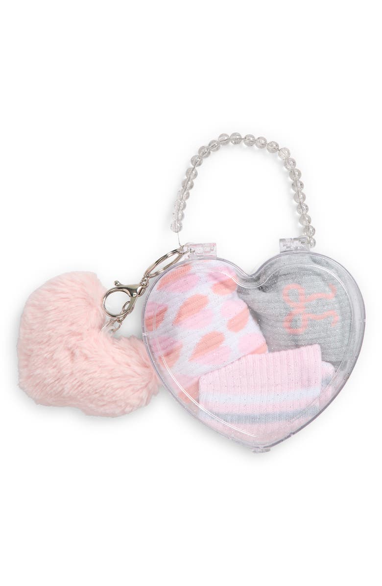 Capelli New York Kids' Assorted 3-Pack Crew Socks, Alternate, color, Pink Combo