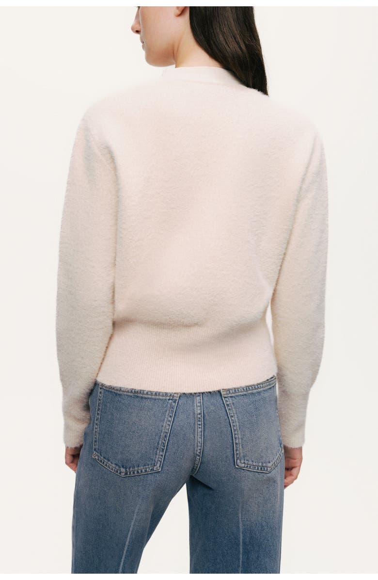 Nocturne Pearl-Button V-Neck Cardigan, Alternate, color, Ivory