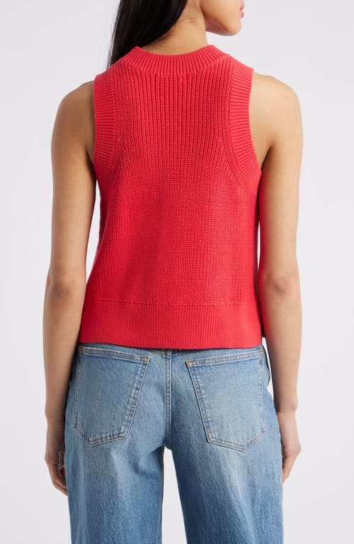 525 Demi Cotton Sweater Vest In Tomato