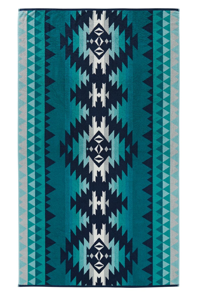 Papago Park Spa Towel, Alternate, color, BLUE MULTI