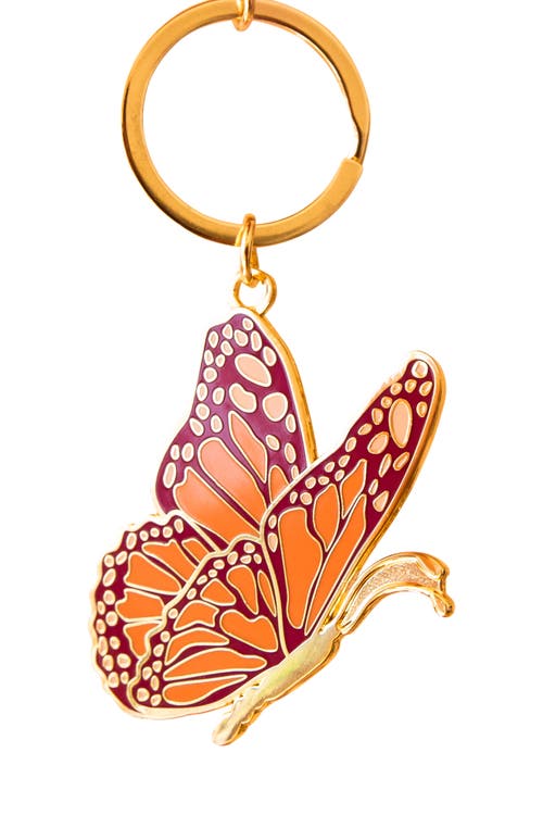 Jungle Club Butterfly Enamel Keychain