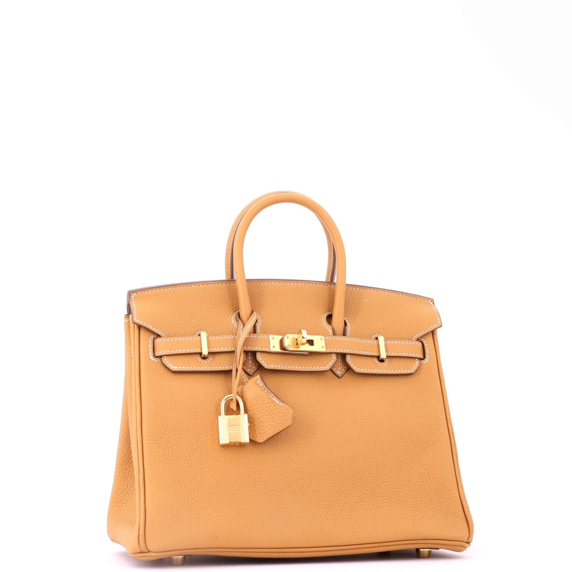 Pre-Owned Hermes Birkin Handbag Brown Togo with Gold Hardware 25, Alternate, color, Natural Sable