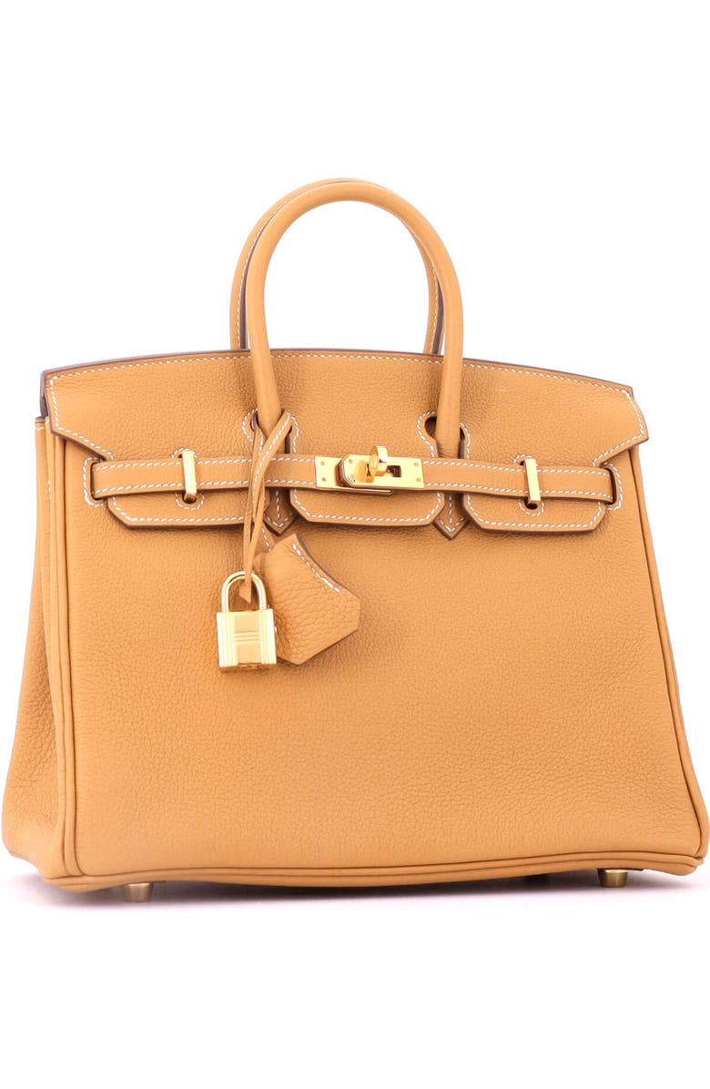 Pre-Owned Hermes Birkin Handbag Brown Togo with Gold Hardware 25, Alternate, color, Natural Sable
