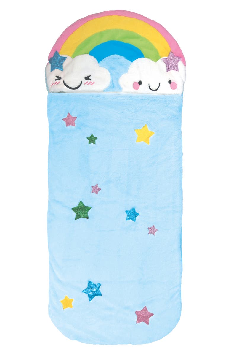 Iscream Happy Rainbow Sleeping Bag, Main, color, 