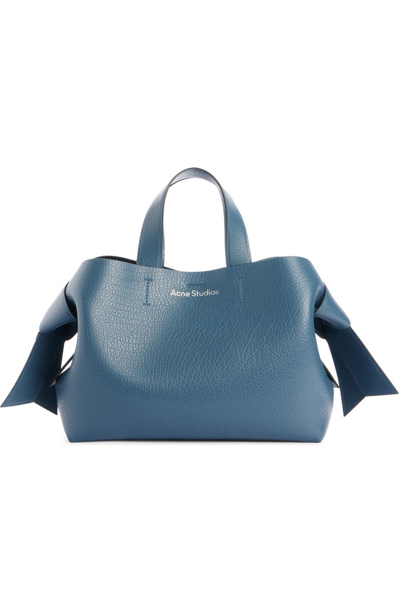 Acne Studios Musubi Leather Tote, Main, color, Denim Blue