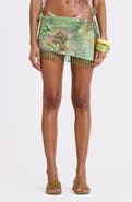JADED LONDON Melona Embellished Wrap Miniskirt