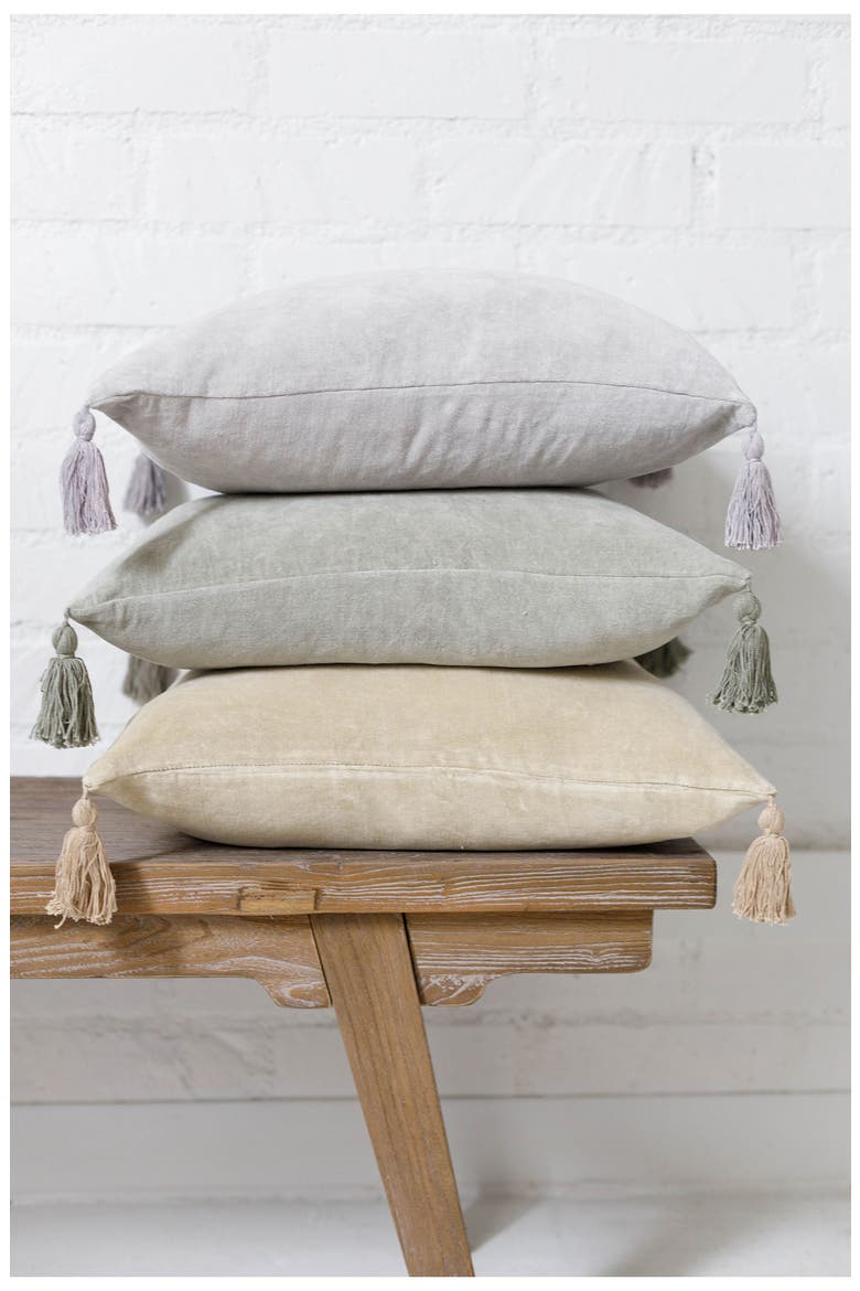 Bianca Accent Pillow, Alternate, color, LIGHT GREY