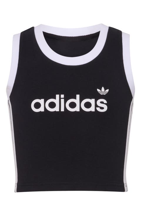 Kids' 3-Stripes Stretch Cotton Tank (Big Kid)