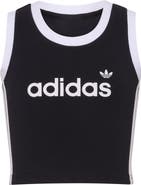adidas Kids' 3-Stripes Stretch Cotton Tank