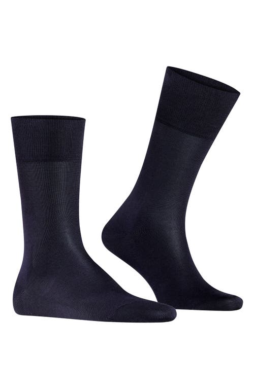 Falke Tiago Organic Cotton Dress Socks in Dark Navy 