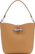 Longchamp Extra Small Le Roseau Leather Bucket Bag