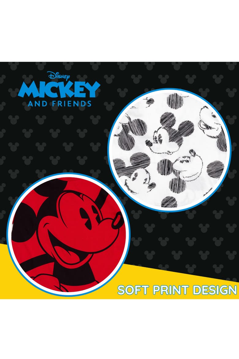 Mickey Mouse 2-Pack Short Sleeve T-Shirts, Alternate, color, Mickey Red White