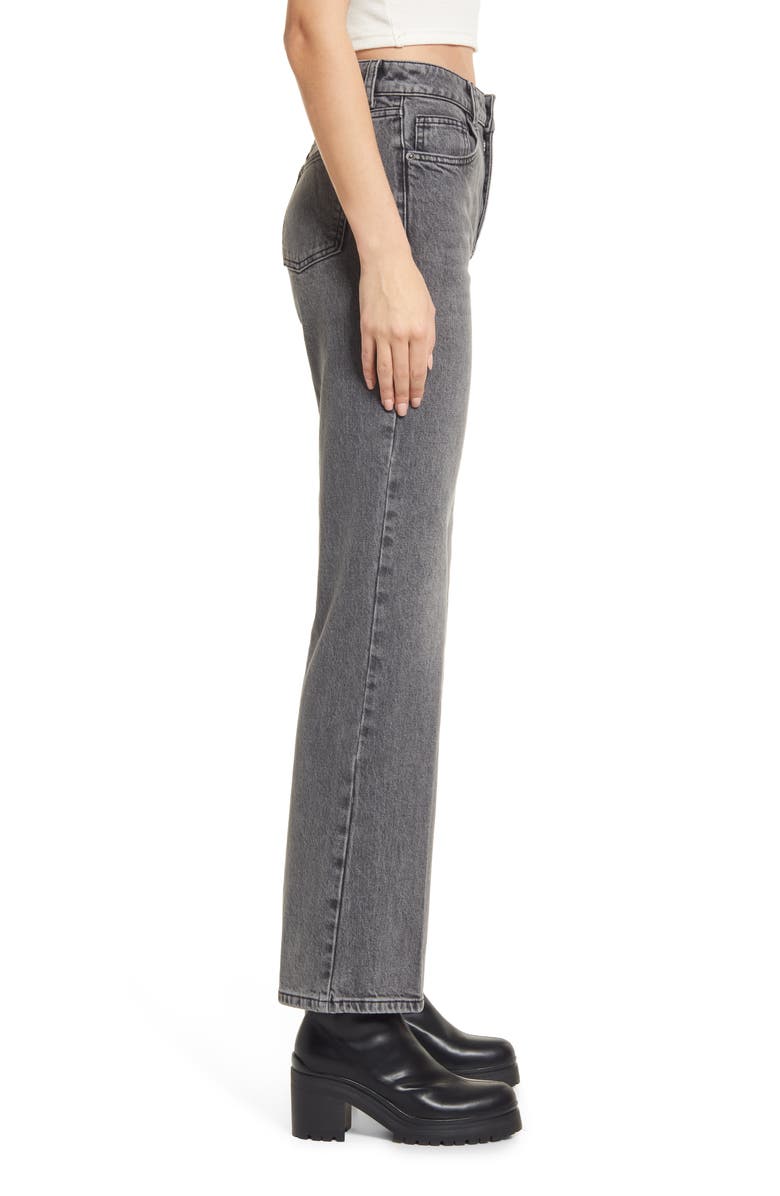 Topshop Wide Leg Jeans, Alternate, color, 