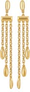 Vince Camuto Long Chain Tassel Earrings