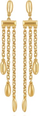 Vince Camuto Long Chain Tassel Earrings