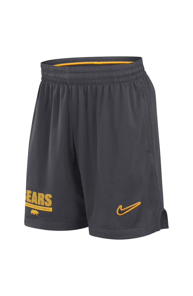 Nike Men's Nike Anthracite Cal Bears 2024 Sideline Mesh Shorts, Main, color, Anthracite