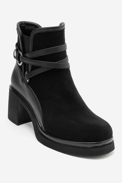 Venice Belted Block Heel Boot