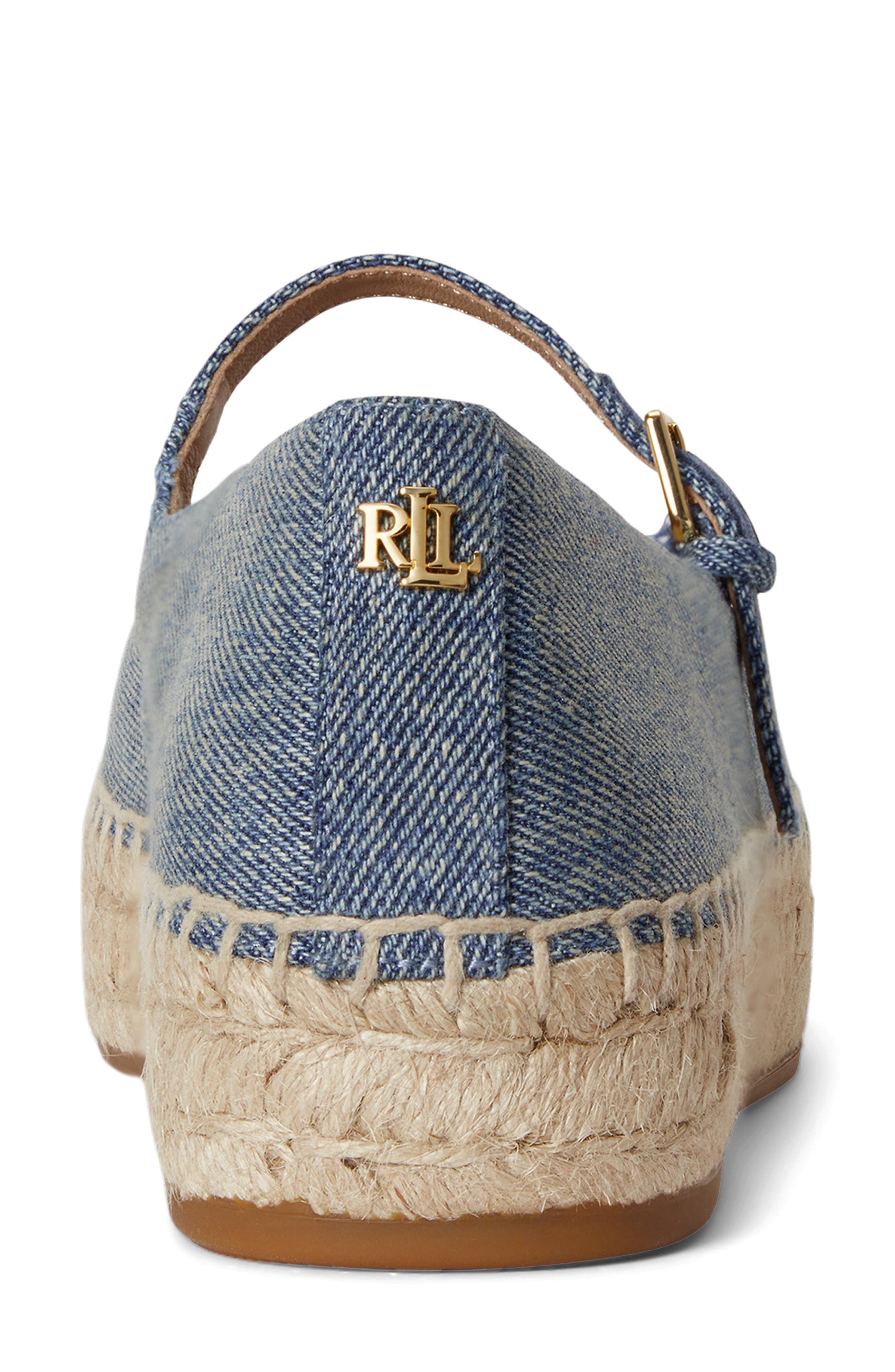 Lauren Ralph Lauren Luize Mary Jane Platform Espadrille, Alternate, color, Blue