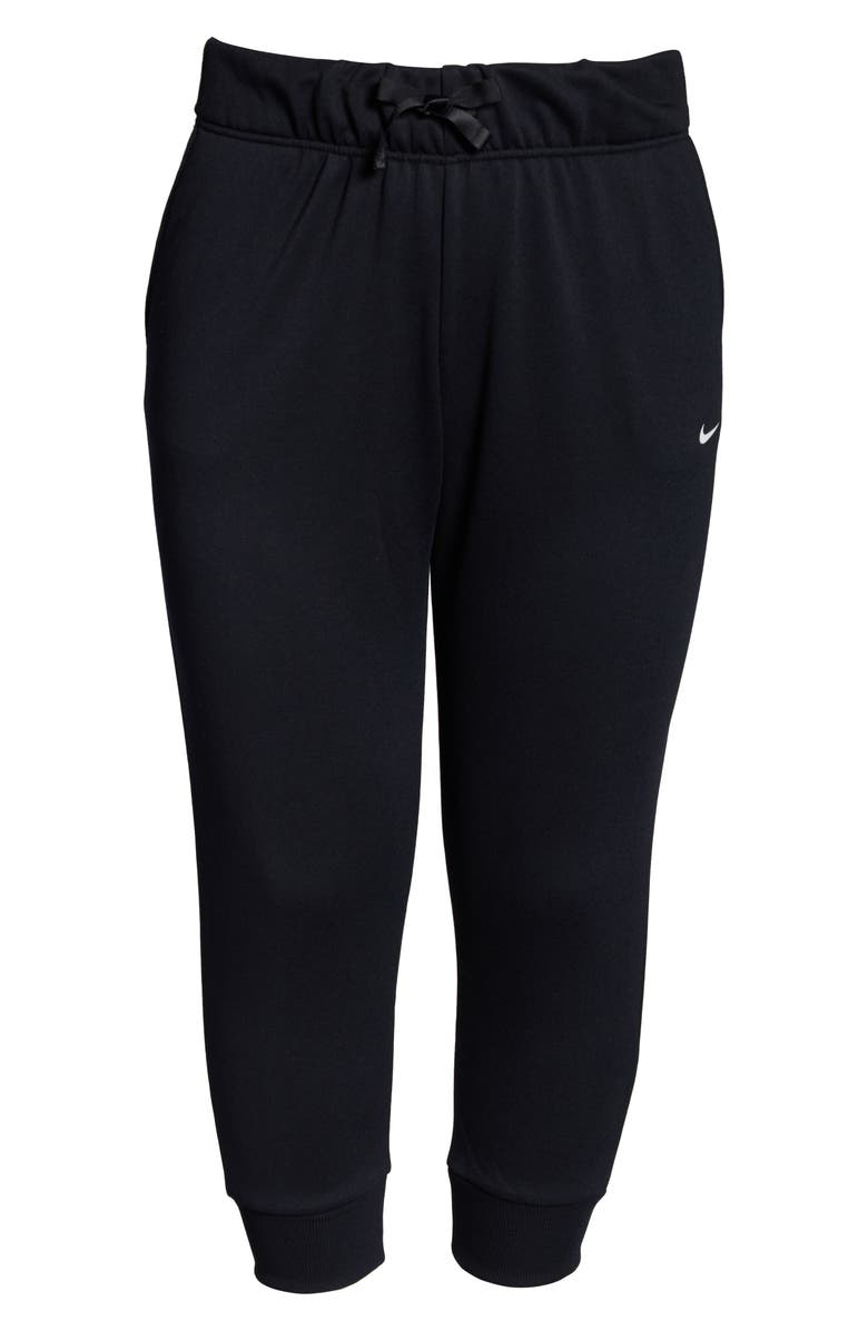 Nike Dri-FIT One Crop Fleece Pants, Alternate, color, 