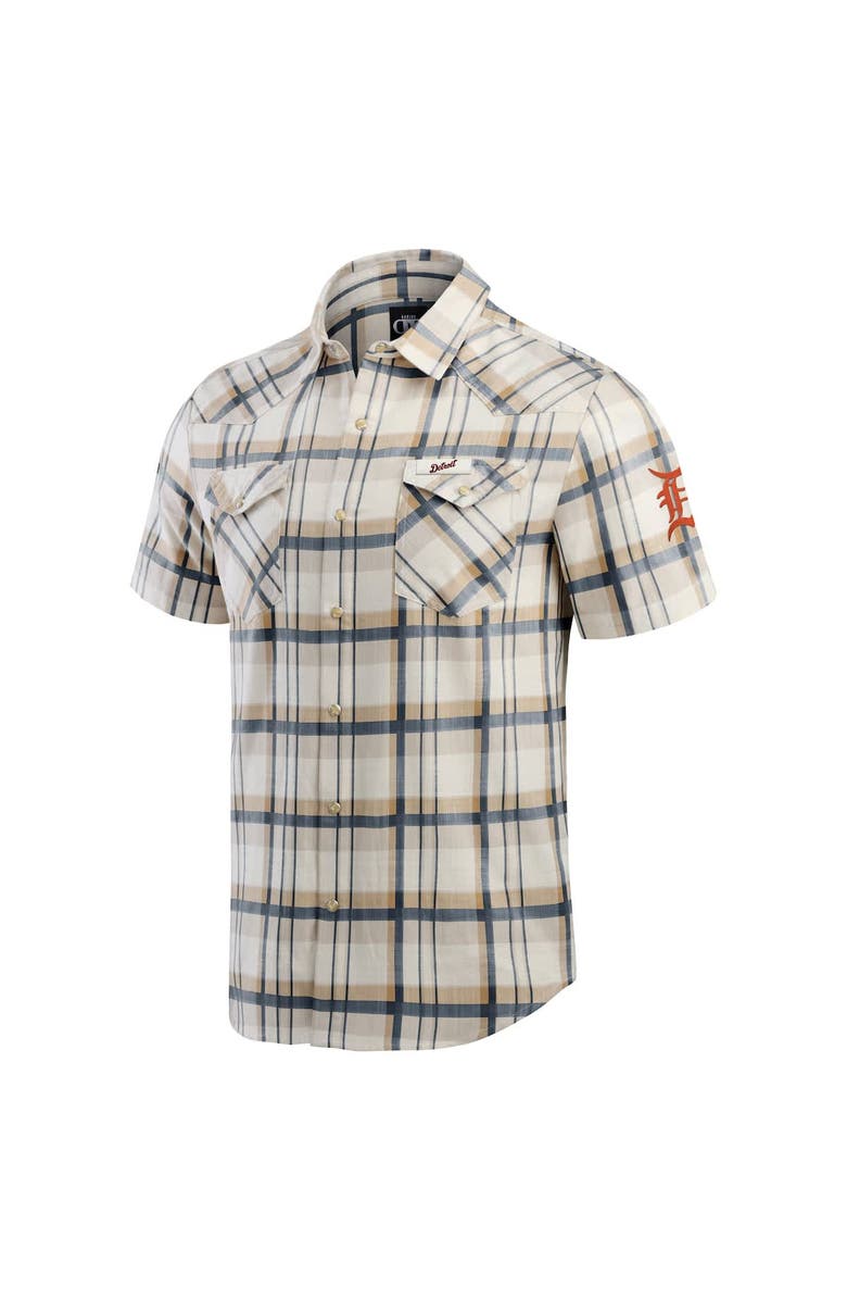Darius Rucker Collection by Fanatics Men's Darius Rucker Collection by Fanatics Navy Detroit Tigers Plaid Full-Snap Shirt, Alternate, color, Navy