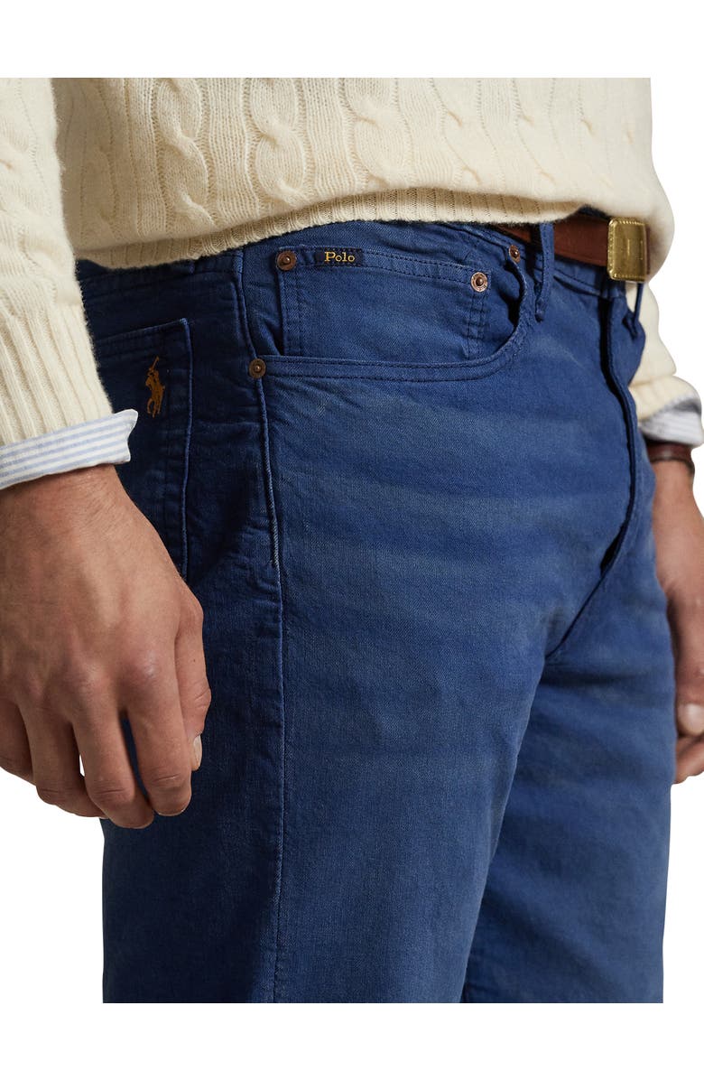 Polo Ralph Lauren Big & Tall Varick Slim-Fit Straight-Leg Stretch Jeans, Alternate, color, Hdn Light Navy