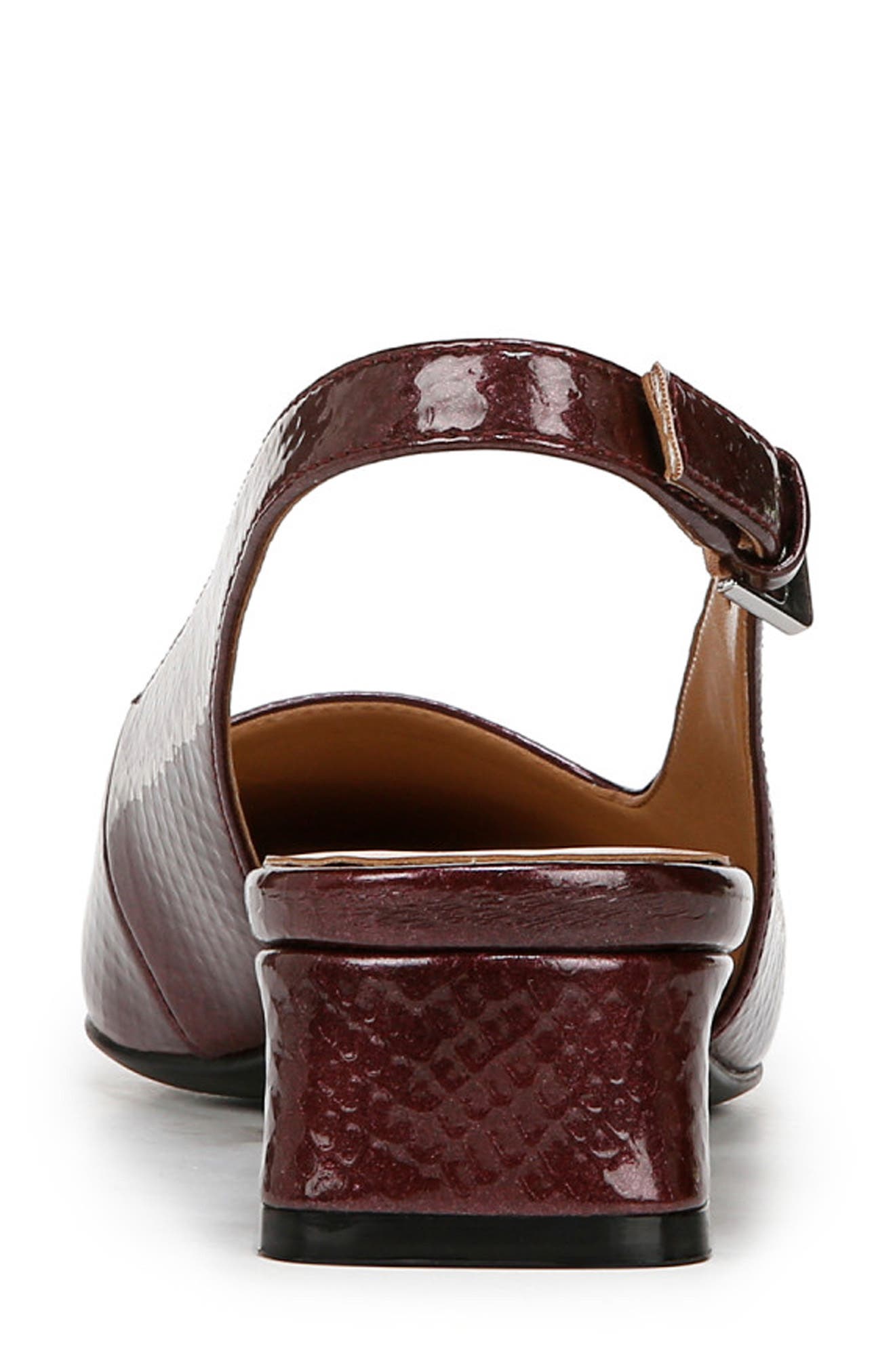 Naturalizer Ginger Slingback Pump, Alternate, color, Cranberry Faux Leather