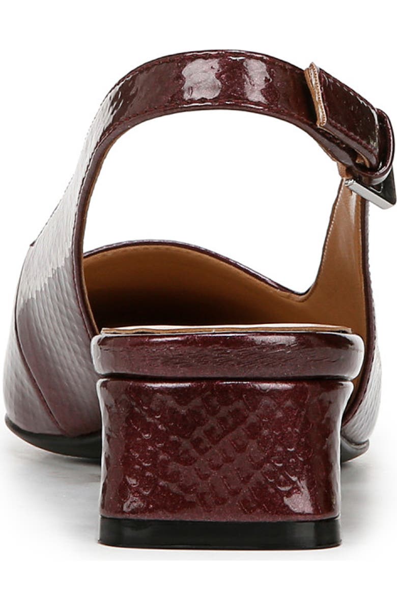 Naturalizer Ginger Slingback Pump, Alternate, color, Cranberry Faux Leather