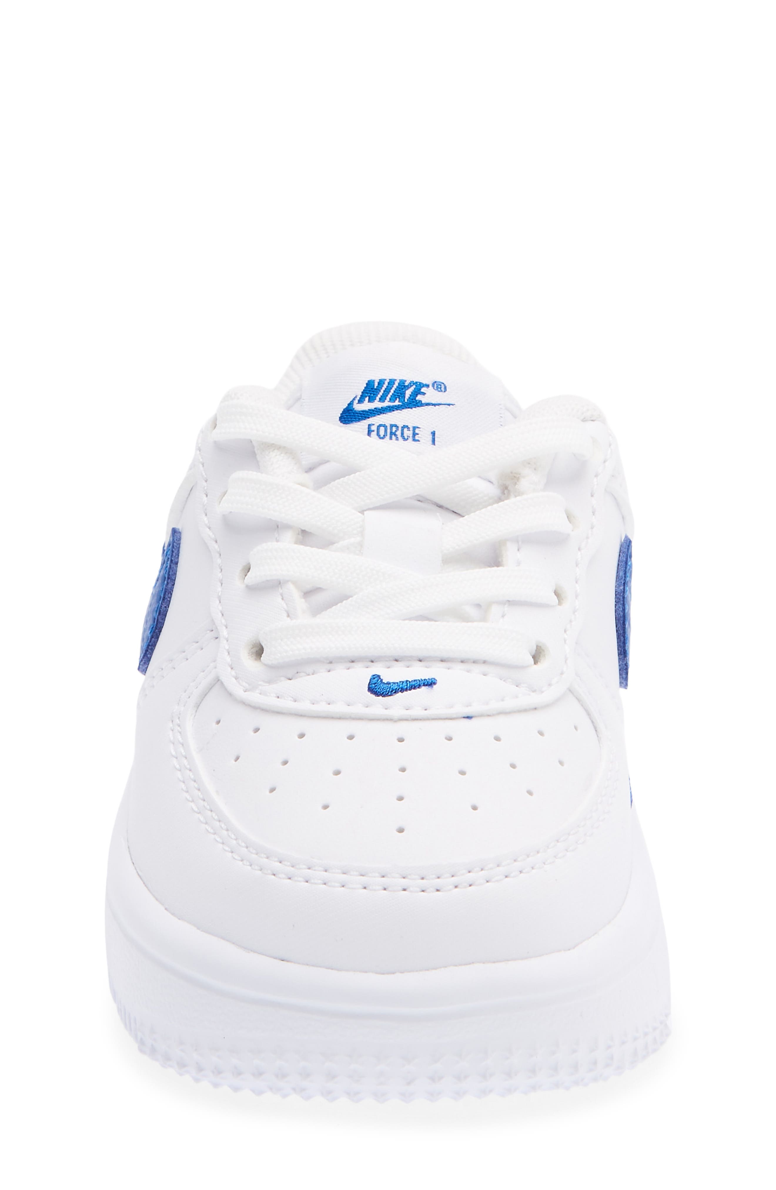 Kids' Air Force 1 Sneaker, Alternate, color, WHITE/ GAME ROYAL